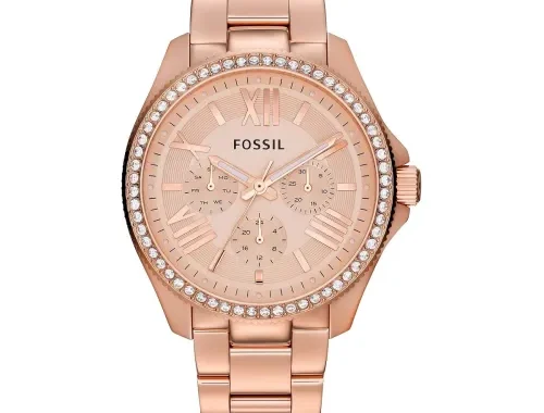Fossil Chronograph Rose Dial Women’s Watch – AM4483