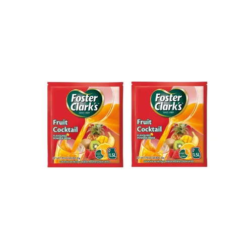 Foster Clark Fruit Cocktail Flavored Powder Drink 20g Packet – Makes 1.5L (2 x 20g) | Imported Drink Mixes | Rich Beverage Mix for Instant Refreshment Foster Clark Fruit Cocktail Flavored Powder Drink 20g Packet – Makes 1.5L (2 x 20g) | Imported Drink Mixes | Rich Beverage Mix for Instant Refreshment