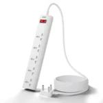 FOXIN Surge Protector, 5 Universal Sockets, 2500 Watt, 2 Meter 6.5 Feet Cord | Fire Proof & Automatic Overload Protection, Spike Guard/Extension Board with Master Switch | 1 Year Manufacturer Warranty