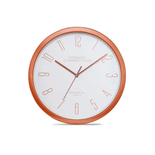 French Connection Stylish Analog Wall Clock for Home with White Dial – Size: 12 Inches – FCWC07-C
