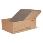 FUKUMARU 1 PCS Cat Scratching Boards, 11.4 Inch Width Ex-Large Cat Scratcher Box, Reversible Cardboard Scratchers for Indoor Cats, Cat Scratch Box for Large, Medium and Small Cats,