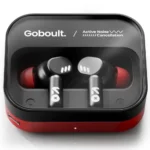 GOBOULT Newly Launched Tenet Pro with ANC TWS Earbuds, 75H Playtime, Amp App Support, 32dB ANC, Quad Mic ENC, Dual Device Pairing, 13mm Driver Ear Buds, Bluetooth 6.0 Wireless Earbuds (Crimson Red)