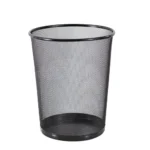GoodWill Tech Open-Top Cylindrical Metal Mesh Recycling Dustbins- Waste Basket for Home/Office/Coffee Shop/Hotel Non-Toxic – Black (Set of 1, Large (19L))