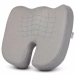 Grin Health Coccyx Seat Cushion for Tailbone Pain | Memo-Active Memory Foam Chair Pad for Hip Comfort, Sciatica & Back Pain Relief | Ergonomic Cushion for Office Chair, Car Seat | Up to 80 Kg