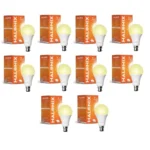 Halonix 9W B22 Yellow Led Bulb, Pack of 10