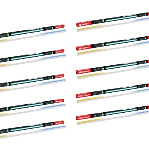 Havells 20W 3 in 1 LED Batten Tubelight Energy Efficient|Three Color Temperatures(Warm White,Neutral White,Cool White)|Upto 4KV Surge Protection|Made in India | (Triyca)|Pack of 10 Havells 20W 3 in 1 LED Batten Tubelight Energy Efficient|Three Color Temperatures(Warm White,Neutral White,Cool White)|Upto 4KV Surge Protection|Made in India | (Triyca)|Pack of 10