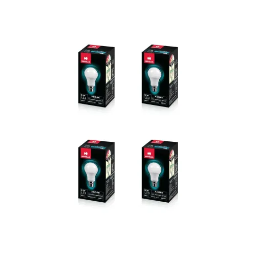 Havells 9w LED Bulb for Home & Office |B22 LED Bulb Base |Cool Day White Light (6500K) |4Kv Surge Protection |High Voltage Protection |Eco Friendly Energy Efficient | Pack of 4 Havells 9w LED Bulb for Home & Office |B22 LED Bulb Base |Cool Day White Light (6500K) |4Kv Surge Protection |High Voltage Protection |Eco Friendly Energy Efficient | Pack of 4
