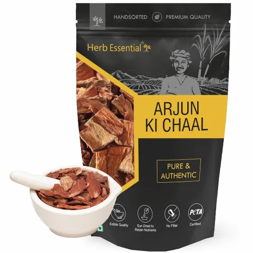 Herb Essential Arjun ki Chaal 400g, Terminalia Arjuna Bark, Sun Dried Herb Essential Arjun ki Chaal 400g, Terminalia Arjuna Bark, Sun Dried