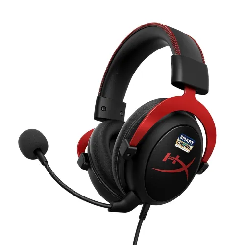 HyperX Cloud II Smartchoice Wired Gaming Headset for PC, PS5 / PS4. Active Noise Cancellation, Over Ear, circumaural, Closed Back, HyperX Virtual 7.1 Surround Sound – Black-Red (4P5M0AA) HyperX Cloud II Smartchoice Wired Gaming Headset for PC, PS5 / PS4. Active Noise Cancellation, Over Ear, circumaural, Closed Back, HyperX Virtual 7.1 Surround Sound – Black-Red (4P5M0AA)