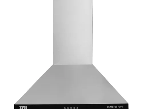 IFB 60 cm 960 m³/HR Pyramid Kitchen Chimney (COOKER HOOD OLIM BF-60 Plus, 2 Baffle Filters, Silver)