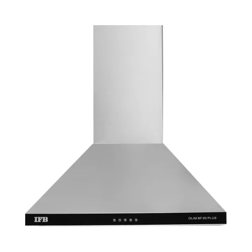 IFB 60 cm 960 m³/HR Pyramid Kitchen Chimney (COOKER HOOD OLIM BF-60 Plus, 2 Baffle Filters, Silver) IFB 60 cm 960 m³/HR Pyramid Kitchen Chimney (COOKER HOOD OLIM BF-60 Plus, 2 Baffle Filters, Silver)