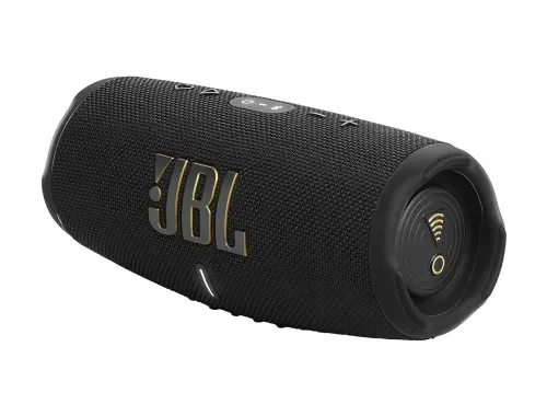 JBL Charge 5 Wi-Fi, Wireless Portable Bluetooth Speaker, Original Pro Sound, 20 Hours Playtime, Deep Bass, Built-in Powerbank, Wi-Fi with AirPlay, IP67 Water & Dustproof, One App (Black)