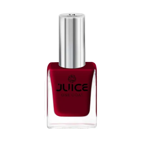 JUICE One Coat Long Lasting Quick Dry Chip Resistent Glossy Finish Nail Polish 11 Ml(Rose Red – 014)