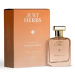 Just Herbs Energising Silk & Spice Perfume for Men 50 ml | Long Lasting Mens Body Spray Pure Fragrance Eau Da Parfum – 50 ml