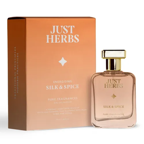 Just Herbs Energising Silk & Spice Perfume for Men 50 ml | Long Lasting Mens Body Spray Pure Fragrance Eau Da Parfum – 50 ml Just Herbs Energising Silk & Spice Perfume for Men 50 ml | Long Lasting Mens Body Spray Pure Fragrance Eau Da Parfum – 50 ml
