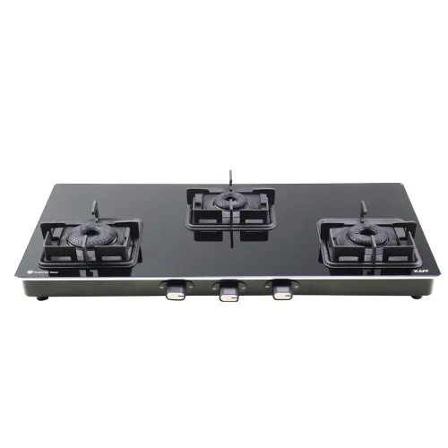 KAFF 77 cm, 3 Brass Burners Built-in Glass Cooktop | Black Toughened Glass with SS Edge Protection | Metal Knobs | | Matt Enameled Pan Support | Modular Kitchen Hob | CTQ773B KAFF 77 cm, 3 Brass Burners Built-in Glass Cooktop | Black Toughened Glass with SS Edge Protection | Metal Knobs | | Matt Enameled Pan Support | Modular Kitchen Hob | CTQ773B