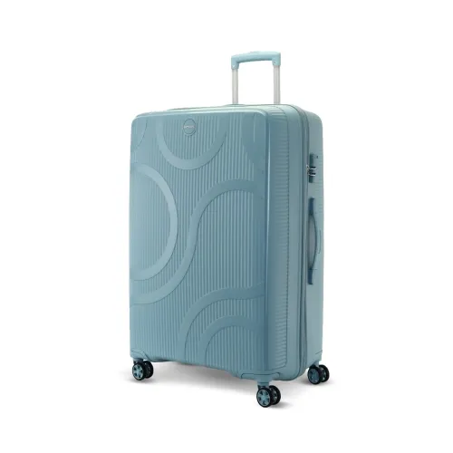 Kamiliant by American Tourister Selva | Trolley Bag Check-in Medium Size (69 cms) for Travel| Hard Case Polypropylene (PP) Suitcase|360° 8-Wheel Spinner Luggage Trolley|Combination Lock|Stone Blue Kamiliant by American Tourister Selva | Trolley Bag Check-in Medium Size (69 cms) for Travel| Hard Case Polypropylene (PP) Suitcase|360° 8-Wheel Spinner Luggage Trolley|Combination Lock|Stone Blue