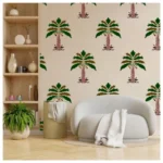 Kayra Decor Latest Palm Tree Wall Stencils for Wall Painting – Pack of 1, Sheet Size 24 x 36 inch/Design for Wall Painting 21 x 33 inch – Large