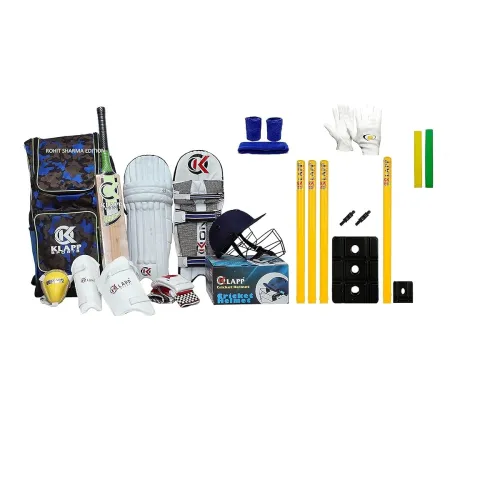 Klapp Full Cricket Kit Combo with SSS Brand Stumps (Size-6 (Youth)) Klapp Full Cricket Kit Combo with SSS Brand Stumps (Size-6 (Youth))