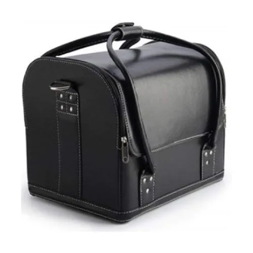 Kriva Large Capacity Cosmetic PU Leather Women’s Makeup Travel Bag with 5 Separate Section for Storage (30CM, Black) Kriva Large Capacity Cosmetic PU Leather Women’s Makeup Travel Bag with 5 Separate Section for Storage (30CM, Black)