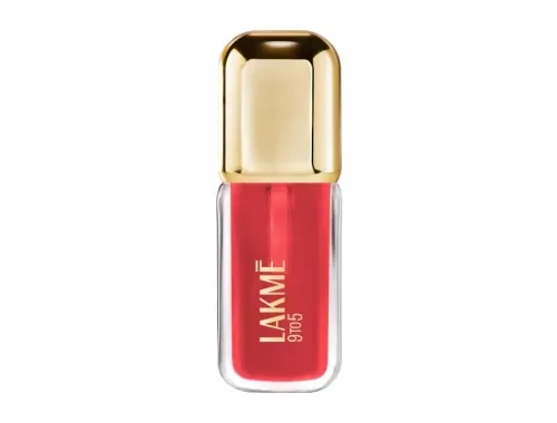 LAKME 9to5 HyaGloss Powerplump Lip Oil, Bosslady Brick, 4.2ml, for Plump Glossy Lips, with Hyaluronic Acid, Vitamin E & Peppermint Oil, Lightweight Non-Sticky Formula