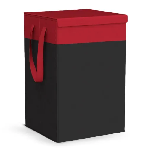 LAXIS® 75L Laundry Bag for Clothes with Lid, Large Dirty Clothes Laundry Basket & Cloth Storage Bin, Used Clothes Organizer, Multipurpose Laundry Basket for Bedroom & Bathroom – Red LAXIS® 75L Laundry Bag for Clothes with Lid, Large Dirty Clothes Laundry Basket & Cloth Storage Bin, Used Clothes Organizer, Multipurpose Laundry Basket for Bedroom & Bathroom – Red