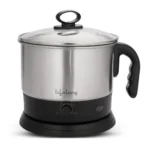 Lifelong Electric Multi Kettle | Multifunction Cooker Kettle 1.5L | Boiling Milk, Eggs, Maggi, Soup & Noodles | 600W Stainless Steel Body, Fast Heating, Easy Cleaning (Silver, LLMK23)