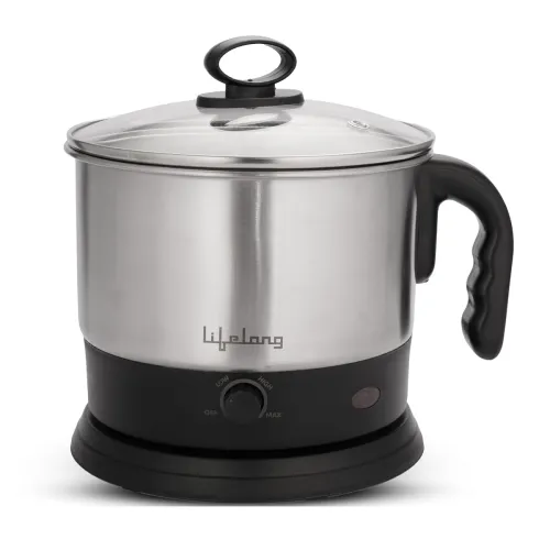 Lifelong Electric Multi Kettle | Multifunction Cooker Kettle 1.5L | Boiling Milk, Eggs, Maggi, Soup & Noodles | 600W Stainless Steel Body, Fast Heating, Easy Cleaning (Silver, LLMK23) Lifelong Electric Multi Kettle | Multifunction Cooker Kettle 1.5L | Boiling Milk, Eggs, Maggi, Soup & Noodles | 600W Stainless Steel Body, Fast Heating, Easy Cleaning (Silver, LLMK23)
