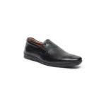 Louis Philippe Men Premium Leather Breathable Lining Material Anti Slip Flat Heel TPR Sole Formal Slip-on Shoes