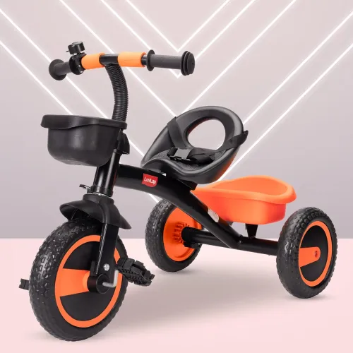 LuvLap Joy Baby Cycle/Tricycle for Kids, 1.5 to 5 Yrs, Upto 25Kg, Adjustable Safety Belt, Front & Rear Baskets, 2 Position Adjustment, Orange LuvLap Joy Baby Cycle/Tricycle for Kids, 1.5 to 5 Yrs, Upto 25Kg, Adjustable Safety Belt, Front & Rear Baskets, 2 Position Adjustment, Orange