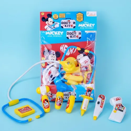 Mickey Mouse Disney Doctor Kit for Kids – 8 Piece Pretend Play Medical Set with Electronic Stethoscope, Lights & Sounds – Educational Role Play Toy for Toddlers and Children Age 3+ Mickey Mouse Disney Doctor Kit for Kids – 8 Piece Pretend Play Medical Set with Electronic Stethoscope, Lights & Sounds – Educational Role Play Toy for Toddlers and Children Age 3+