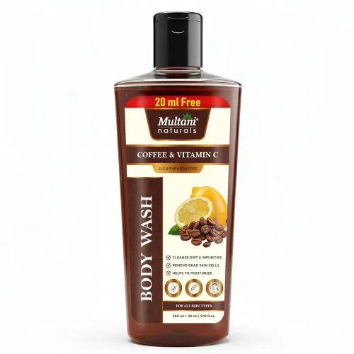 Multani Naturals Coffee & Vitamin C Body Wash I Body Wash for Men & Women – its Unisex I Herbal Body Cleanser for Skin Brightening, Reduce Skin Puffiness & Improves Skin Elasticity I Paraben Free I Sulphate Free I Kind to All Skin | Types I Multani Naturals Coffee & Vitamin C Body Wash I Body Wash for Men & Women – its Unisex I Herbal Body Cleanser for Skin Brightening, Reduce Skin Puffiness & Improves Skin Elasticity I Paraben Free I Sulphate Free I Kind to All Skin | Types I