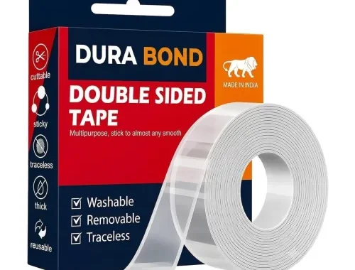 Multipurpose Double Sided Tape Heavy Duty – Adhesive Silicone Tape, Heat Resistant, Multi-Functional, Removable, Washable, Reusable Anti-Slip Gel Nano Grip Tape- 3 Meter pack of 4 (4)