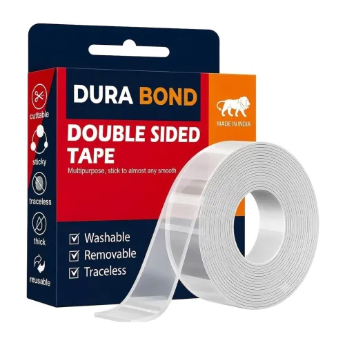 Multipurpose Double Sided Tape Heavy Duty – Adhesive Silicone Tape, Heat Resistant, Multi-Functional, Removable, Washable, Reusable Anti-Slip Gel Nano Grip Tape- 3 Meter pack of 4 (4) Multipurpose Double Sided Tape Heavy Duty – Adhesive Silicone Tape, Heat Resistant, Multi-Functional, Removable, Washable, Reusable Anti-Slip Gel Nano Grip Tape- 3 Meter pack of 4 (4)