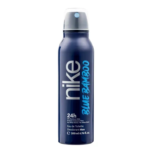 NIKE – Blue Bamboo 200 ml, Deodorant Man Spray, Anti-Stain Deodorant for All Skin Types, 0% Aluminium Salts, Long Lasting, Marine Woody Aromatic Fragrance NIKE – Blue Bamboo 200 ml, Deodorant Man Spray, Anti-Stain Deodorant for All Skin Types, 0% Aluminium Salts, Long Lasting, Marine Woody Aromatic Fragrance