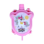 Niku 600 ml Holi Pichkari Water Gun Water Tank for Kids Boys Girls | Unicorn Backpack Tank with 1 Packet Herbal Gulal Color for Celebration