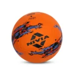 Nivia Storm Football, As Per Basic Standard, Training Ball, 32 Panels, Durable Rubber Cover Molded, Butyl Threadwounded Bladder, to Play On Hard Ground (Size – 5, Orange)