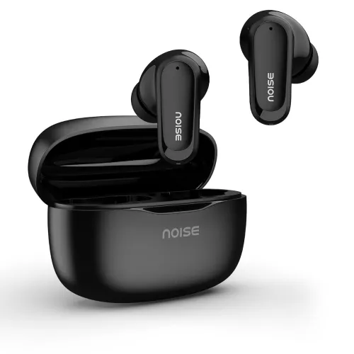 Noise Newly Launch Buds Play Truly Wireless Earbuds with 40H of Playtime, Quad Mic with ENC, Low Latency for Gaming (Up to 50 Ms), 13mm Driver, BT V6.0(Charcoal Black)