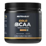 Nutrabay Gold BCAA 2:1:1 with Electrolytes 5000 mg Vegan BCAAs per Serving – Pre/Post Workout Energy Drink for Muscle Build Up, Faster Recovery – Tested for Purity – No Banned Substances– 250g, Orange