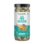 NutroVally Mix Seeds (200g) 5-in-1 Seeds Combo of Flax, Chia, Pumpkin, Watermelon & Sunflower Seeds | Superfood for Weight Management | Plant-Based Healthy Diet Snacks – Jar (200g)