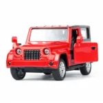 Off-Road SUV Toy Car with Push-Back Action & Openable Doors| Durable ABS Plastic Off-Roader Vehicle Toy for Kids (3+ Years)|Red
