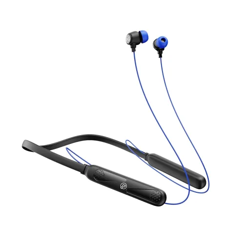 OOGE Tune 8 Neckband Bluetooth Headphones, 30H Playtime, Hi-Fi Bass, Magnetic Eartips, IPX4 Sweat Resistant, Type-C Fast Charging, Sound Pulse Mic (Azure Blue)