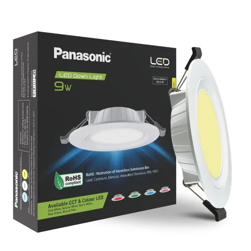 Panasonic 9 Watt LED Concealed Downlighter, LED Recessed Downlight, 85mm Cut Out, BIS & ROHS Certified, 4KV Surge Protection, Warm White Light (PDLM34093) Panasonic 9 Watt LED Concealed Downlighter, LED Recessed Downlight, 85mm Cut Out, BIS & ROHS Certified, 4KV Surge Protection, Warm White Light (PDLM34093)