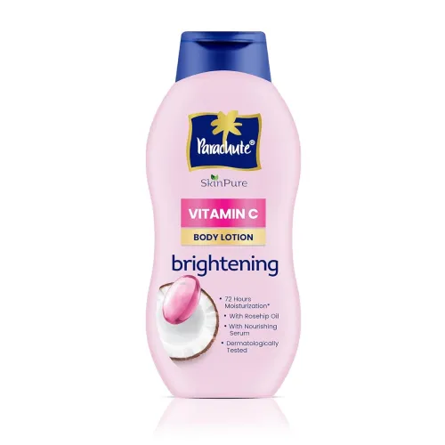Parachute SkinPure Body Lotion with Vitamin C & Virgin Coconut Oil | Brightening Daily Moisturizer for Glowing Skin | Long-Lasting Hydration | Chemical-Free | Safe for All Skin Types | 400 ml Parachute SkinPure Body Lotion with Vitamin C & Virgin Coconut Oil | Brightening Daily Moisturizer for Glowing Skin | Long-Lasting Hydration | Chemical-Free | Safe for All Skin Types | 400 ml