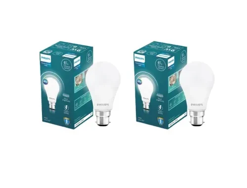 Philips Motion Sensor B22 LED Bulb | Motion Sensor Light for Home | Motion and Ambient Sensor LED Bulb | Crystal White, Pack of 2