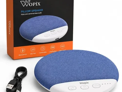 2026 Pillow Speaker,Bluetooth Pillow Speakers for Sleeping,Ultra-Thin Under Pillow Speakers with White Noise Timer,Flat Under Pillow Speaker for Side Sleeper,Wireless Sleep Aid for Adult