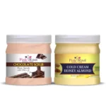 Pink Root Chocolate Scrub 500gm with Honey Almond Cold Cream 500gm