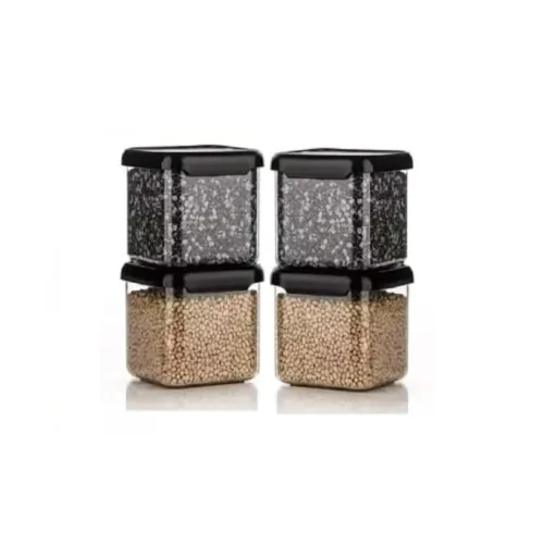 Plastic Food Storage Container Set with Airtight Lids – Transparent, Stackable & Airtight Kitchen Container Set – Use For Dry Food, Grains & Spices – Space-Saving Kitchen Storage (500ml, 4Pcs) Plastic Food Storage Container Set with Airtight Lids – Transparent, Stackable & Airtight Kitchen Container Set – Use For Dry Food, Grains & Spices – Space-Saving Kitchen Storage (500ml, 4Pcs)