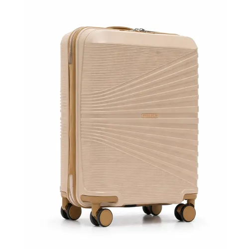 Police Origine Cabin Trolley | 65L Capacity TSA Lock 8 Smooth 360° Spinner Wheels Telescopic Handle PP Hard Shell | Lightweight 20\’ Cabin Luggage for Travel & Weekend Trips (Beige/TAN) (Baby pink/Tan) Police Origine Cabin Trolley | 65L Capacity TSA Lock 8 Smooth 360° Spinner Wheels Telescopic Handle PP Hard Shell | Lightweight 20\’ Cabin Luggage for Travel & Weekend Trips (Beige/TAN) (Baby pink/Tan)