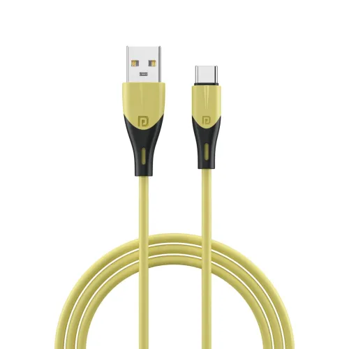 Portronics Konnect Way Type C Charge & Sync Cable with 3.0A Total Output, Tangle Resistant, TPE Material(Yellow) Portronics Konnect Way Type C Charge & Sync Cable with 3.0A Total Output, Tangle Resistant, TPE Material(Yellow)